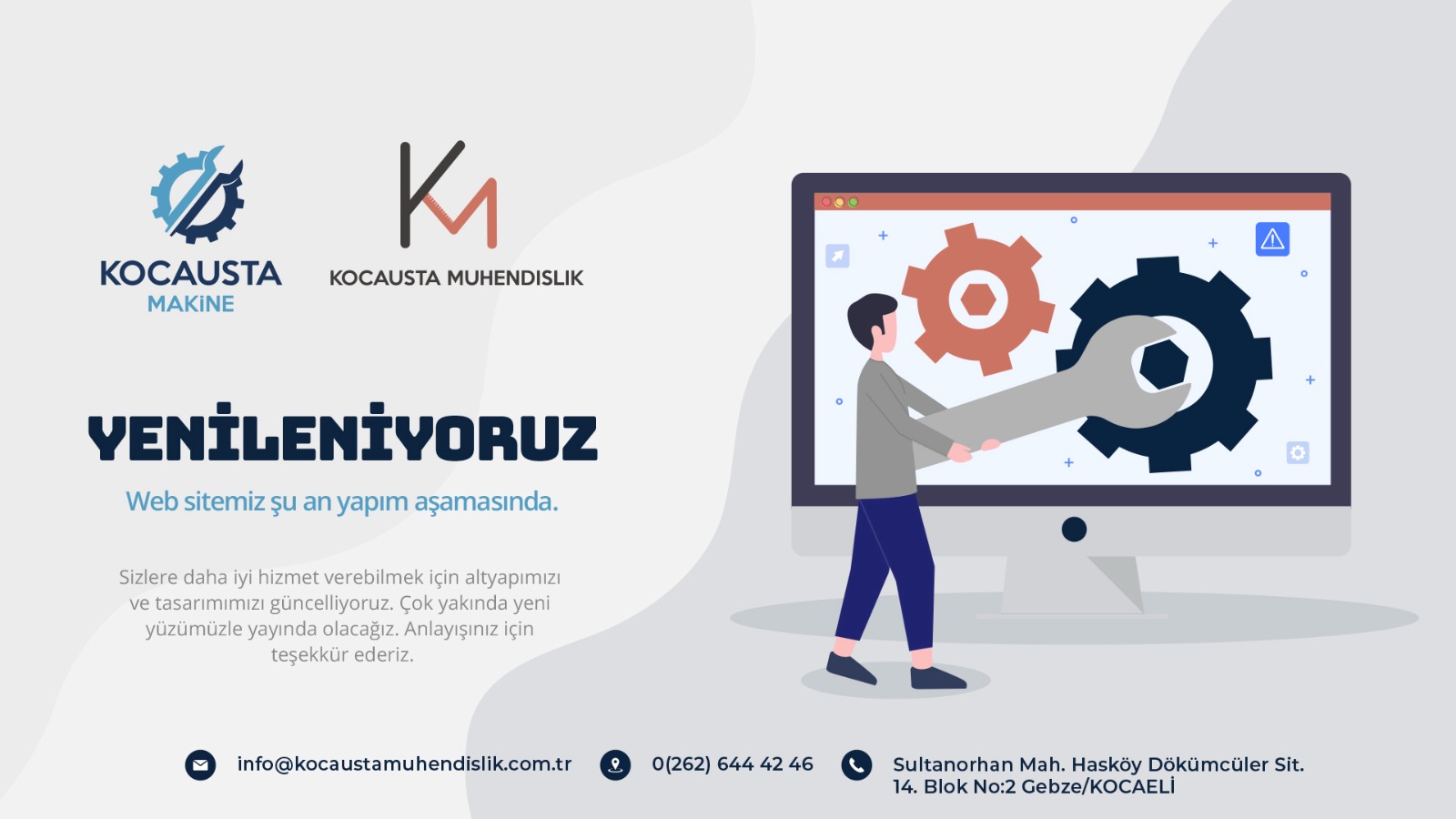 Web sitemiz yenileniyor